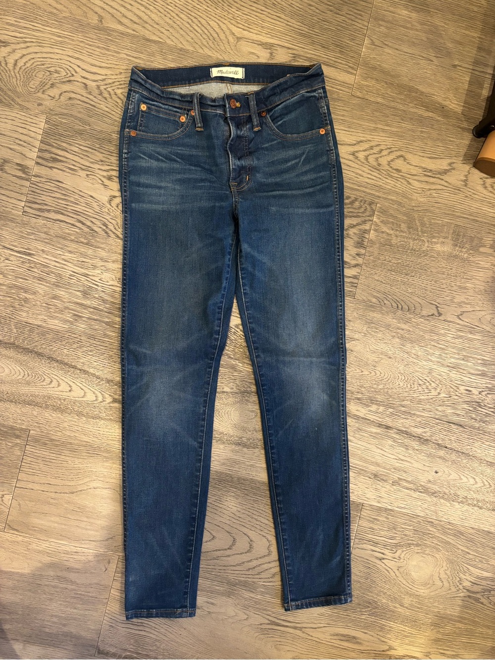Madewell High Rise Skinny Jeans Size 27 Dark Wash Stretch Denim